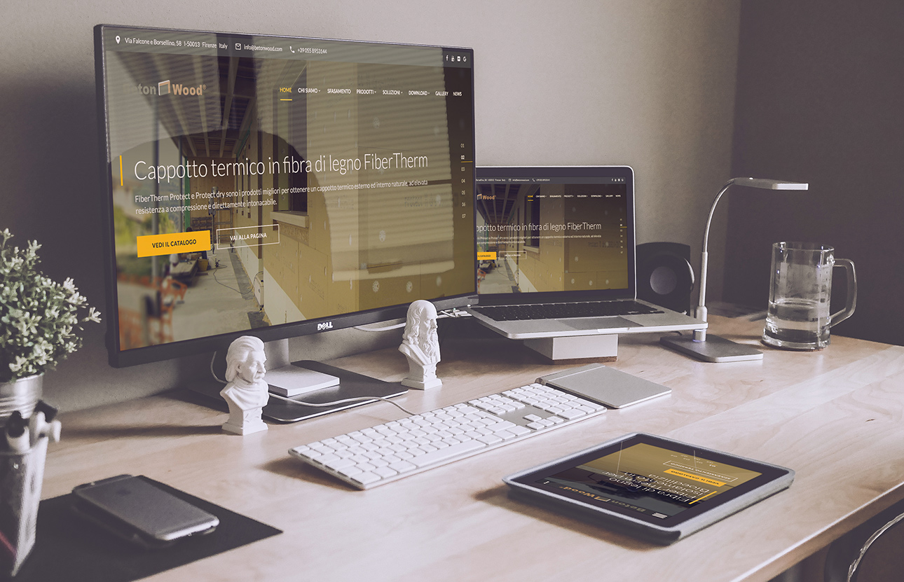 Web design e web develop Fibra di legno Fibertherm - progettazione e sviluppo di un sito web a layout responsive