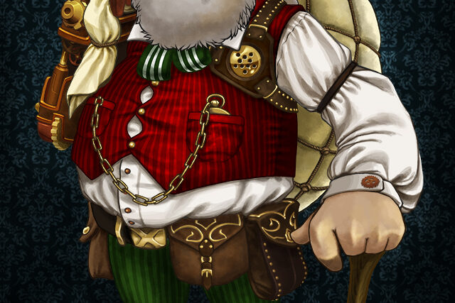 Digital Art Steampunk Santa