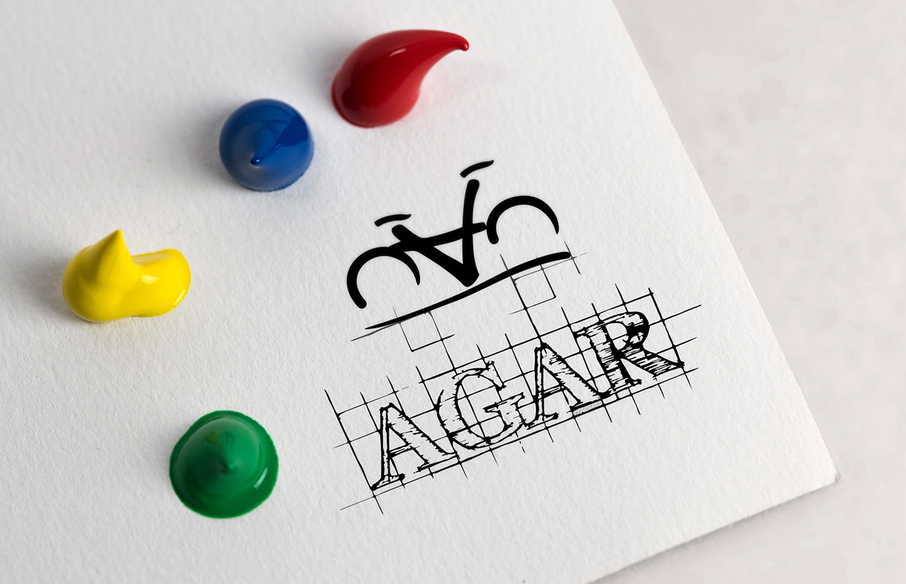 Grafica logo, immagine coordinata Agar bike
