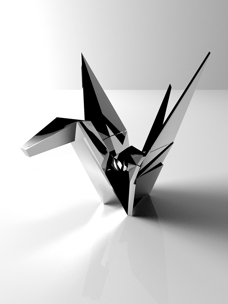 Product design rubinetterie Origami - progettazione, modellazione 3D e rendering