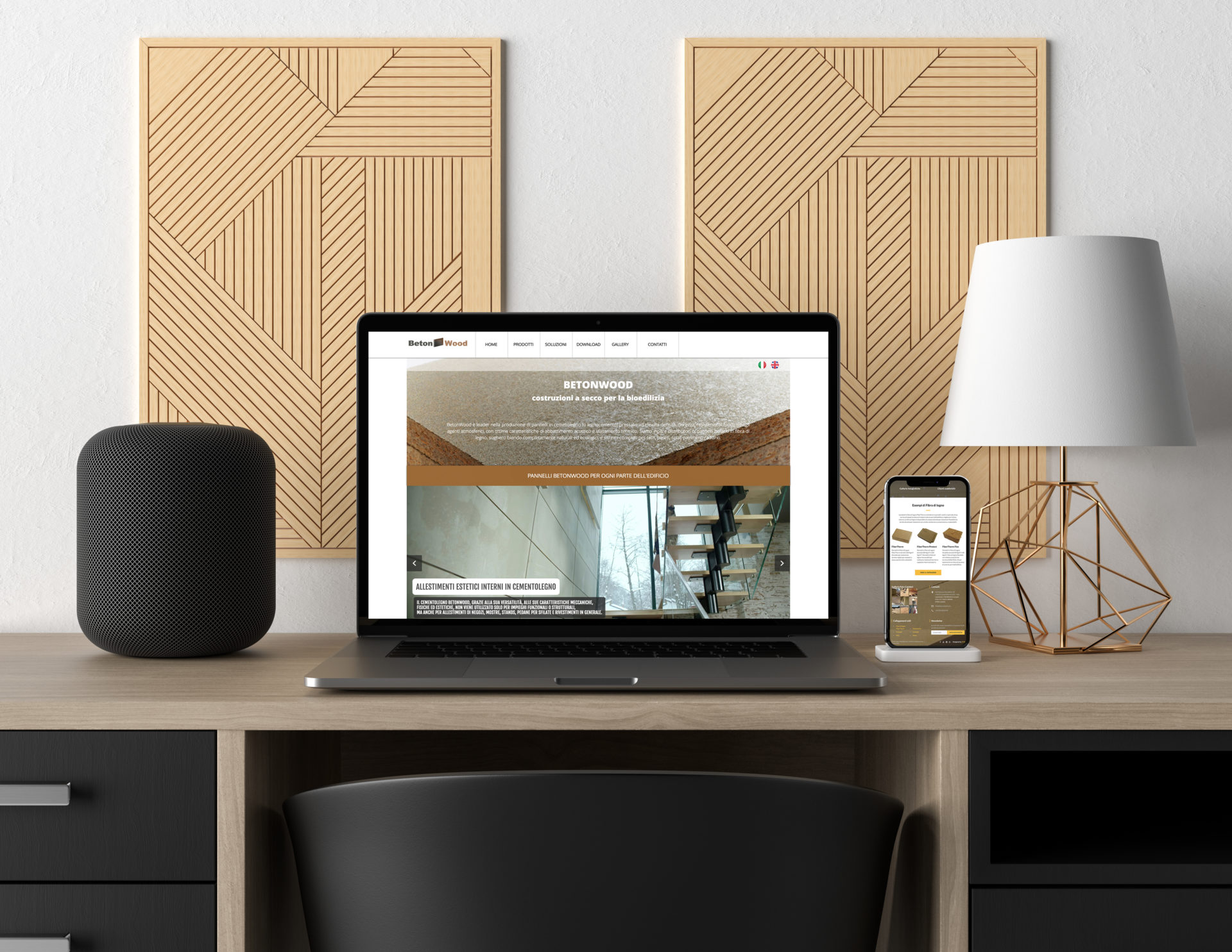 Web design e web develop BetonWood - progettazione e sviluppo di un sito web a layout responsive