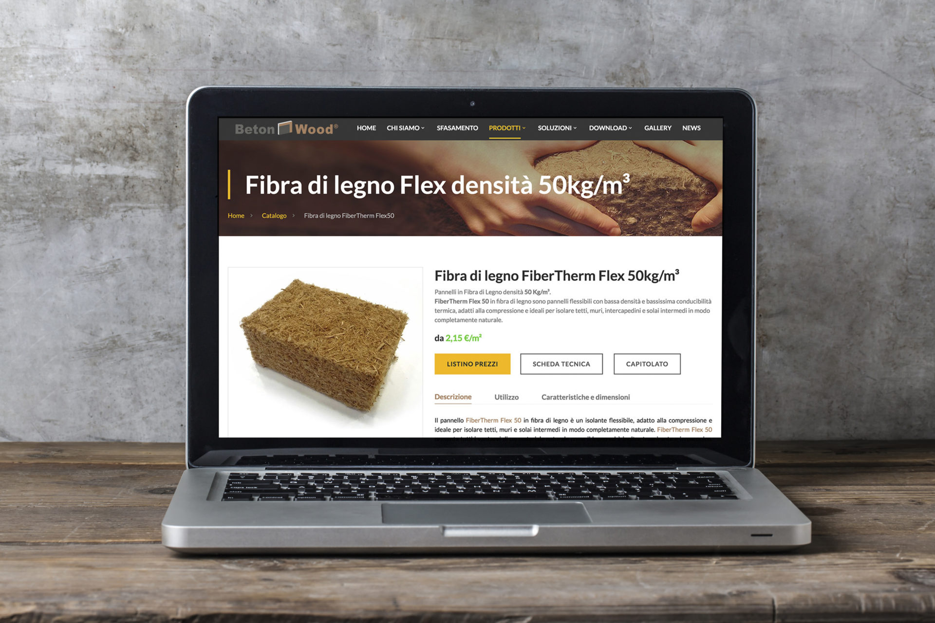 Web design e web develop Fibra di legno Fibertherm - progettazione e sviluppo di un sito web a layout responsive